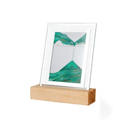 New And Strange Quicksand Painting Night Light 3D Hourglass Painting Decoration Home Gift Bedside Atmosphere Sand Painting Led Table Lamp - Memoriex 