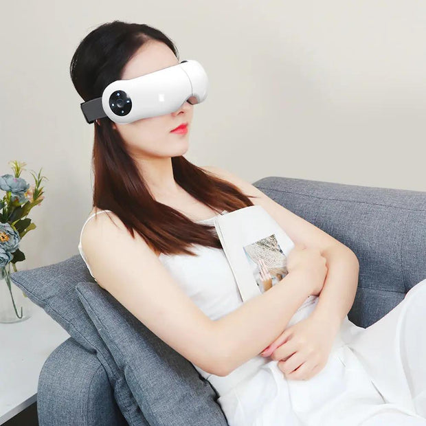 New Eye Protector Eye Airbag Heating Eye Mask Gift Hot Compress Bluetooth Eye Protector Smart Eye Massager - Memoriex 