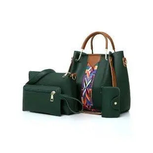 New Fashion 4- Piece Bag Set | Handheld One Shoulder Crossbody Bucket Bag - Memoriex 
