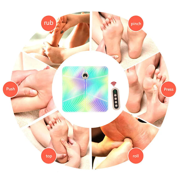New Foot Massager Ems Foot Massage Charging Pulse Acupoint Foot Massager Massage Foot Pad - Memoriex 