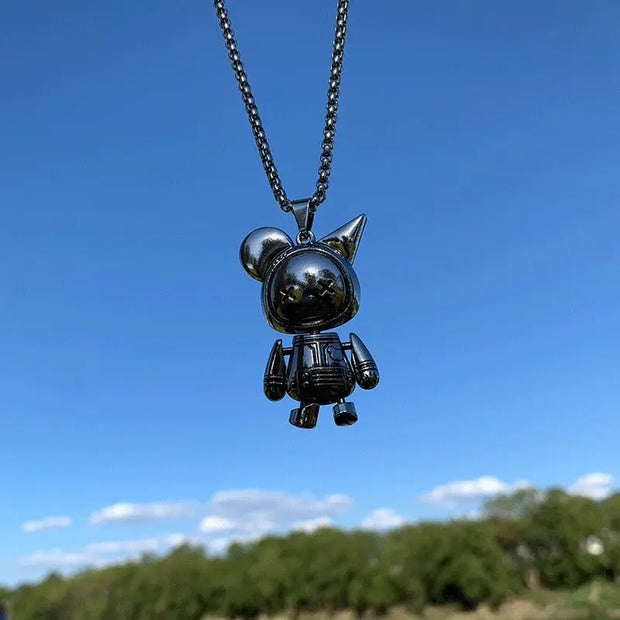 New Hip-Hop Accessories Sweater Chain Military Titanium Steel Necklace Men's Jewelry - Memoriex 