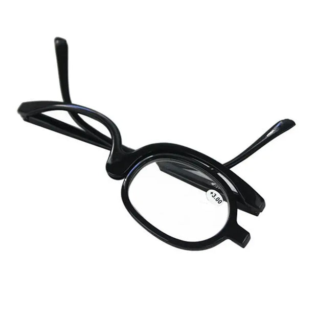 New Middle-Aged And Elderly Rotatable Folding Presbyopic Single-Frame Female Single-Sided Makeup Glasses - Memoriex 