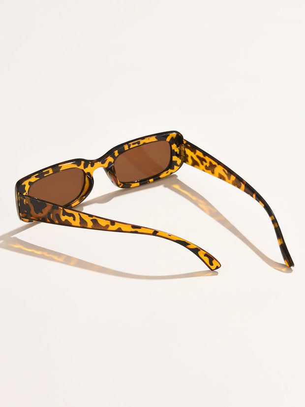 New Retro Small Frame Square Sunglasses Men And Women Trend Simple Street Shooting Sunglasses - Memoriex 