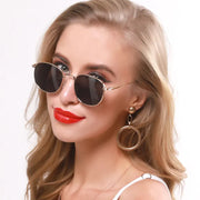 New Retro Small Frame Sunglasses Men And Women Trend Metal Square Wild Sunglasses - Memoriex 