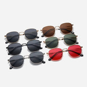 New Retro Small Frame Sunglasses Men And Women Trend Metal Square Wild Sunglasses - Memoriex 