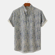 New Summer Floral Beach Short Sleeved Shirt In European and American Sizes, Summer Camouflage Printed Shirt For Men - Memoriex 