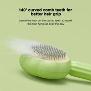 New Sunflower Pet Comb Cat Comb Pet Brush Pet Self-Cleaning Needle Comb Pet Hair Remover Pet Comb - Memoriex 