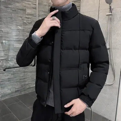 New Winter Cotton Jacket For Men Korean Style Trend Slim Down Cotton For Teenagers Thick Handsome Cotton Padded Jacket - Memoriex 