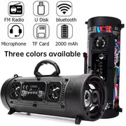 New Wireless Karaoke Smart Bluetooth Speaker, Car Audio Subwoofer, Gift for Computers/People, Street Fashion Gift - Memoriex 