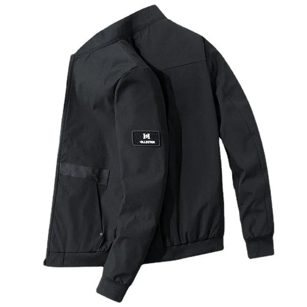 New jacket for spring and autumn fashion brands, men's casual baseball collar jacket, men's - Memoriex 