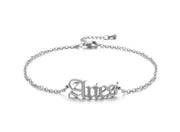 New product retro twelve constellation anklet real gold plating clavicle chain stainless steel anklet female - Memoriex 