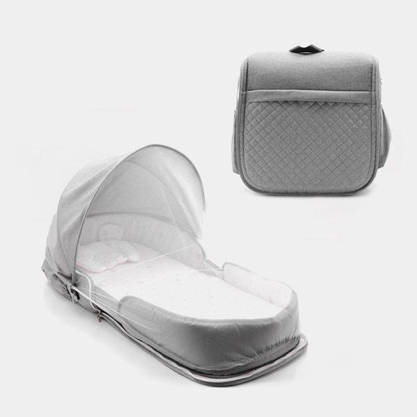 Newborn Baby Crib Foldable And Portable Mobile Backpack - Memoriex 