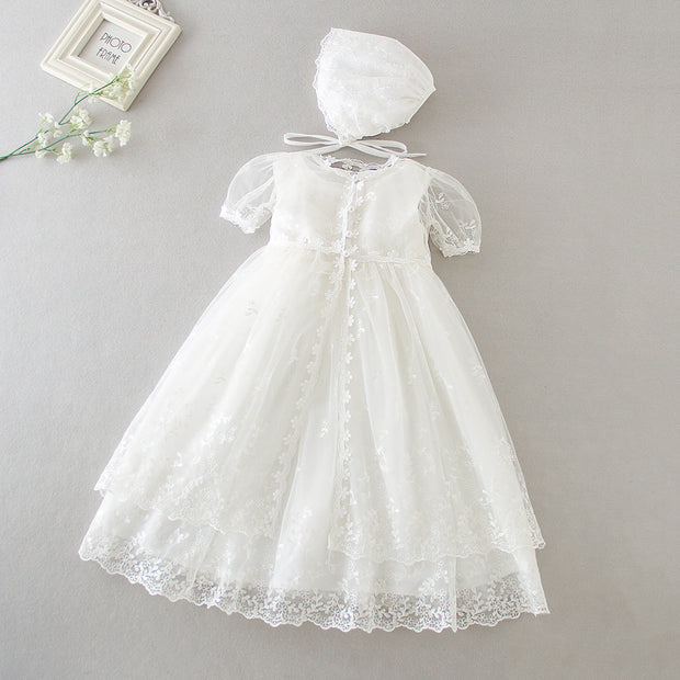 Newborn Lengthened Baptism Dress Baby Dress For One Year Old Suit - Memoriex 