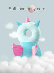 Newborn Toddler Baby Head Protector Safety Pad Cushion Back Prevent Injured Unicorn Bee Cartoon Security Pillows 1-3Y - Memoriex 
