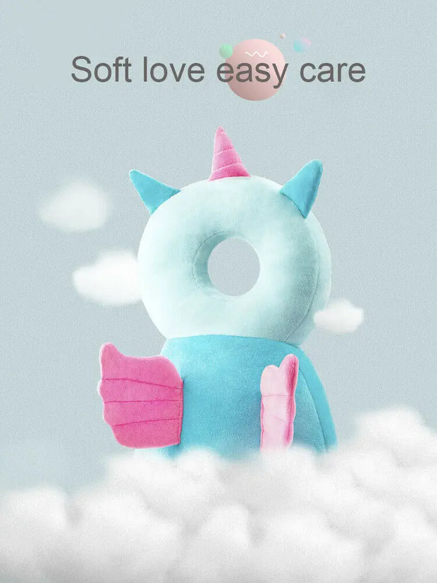 Newborn Toddler Baby Head Protector Safety Pad Cushion Back Prevent Injured Unicorn Bee Cartoon Security Pillows 1-3Y - Memoriex 