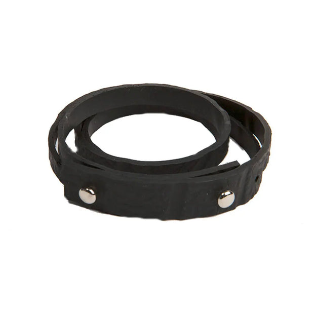 Nino Recycled Rubber Wraparound Bracelet - Memoriex 