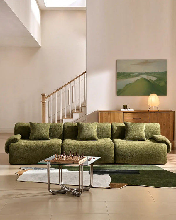 Nola Green Chenille Modular Sofa [Pre-Order]-0