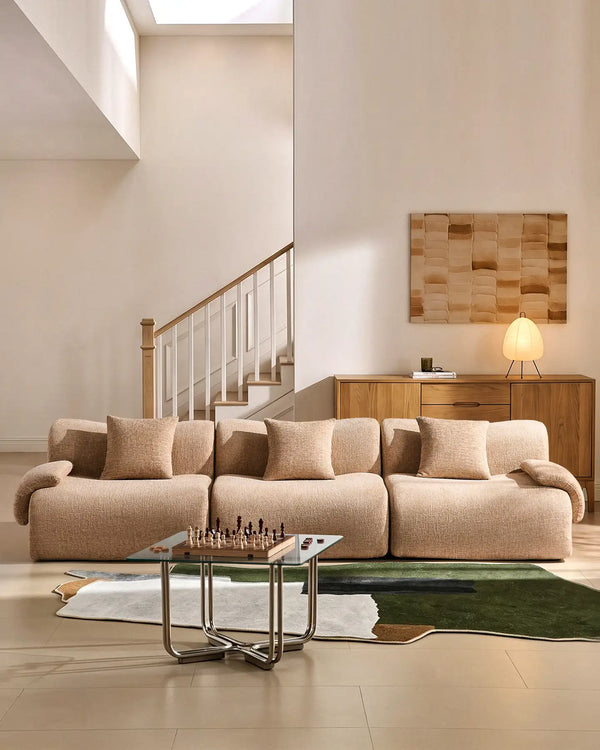 Nola Khaki Chenille Modular Sofa [Pre-Order]-0