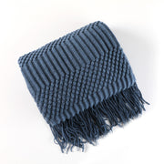 Nordic Solid Color Air Conditioning Blanket Pineapple Plaid Sofa Cover - Memoriex 