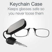 Nose clip presbyopic glasses keychain ultra lightweight carrying elderly glasses wallet glasses reading glasses - Memoriex 