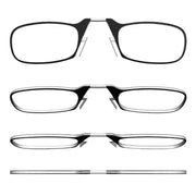 Nose clip presbyopic glasses keychain ultra lightweight carrying elderly glasses wallet glasses reading glasses - Memoriex 