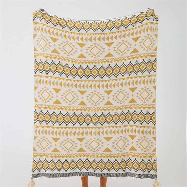 Bohemian Bed For Lunch Break Tail Tassel Shawl Blanket