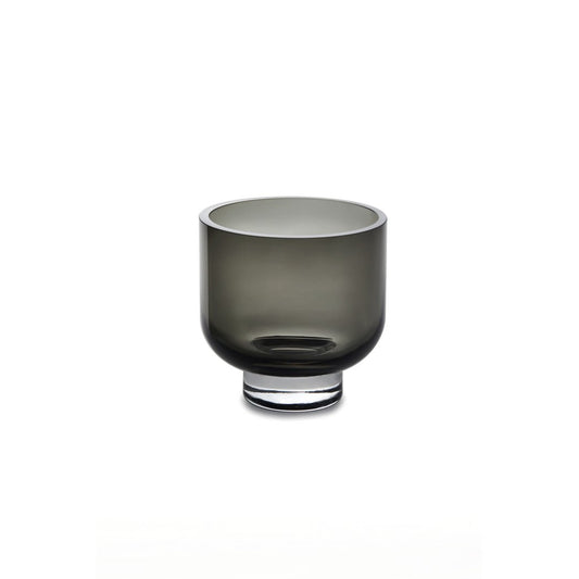 Modern low vase or bowl, Sober Design, OMAHA07GR-0