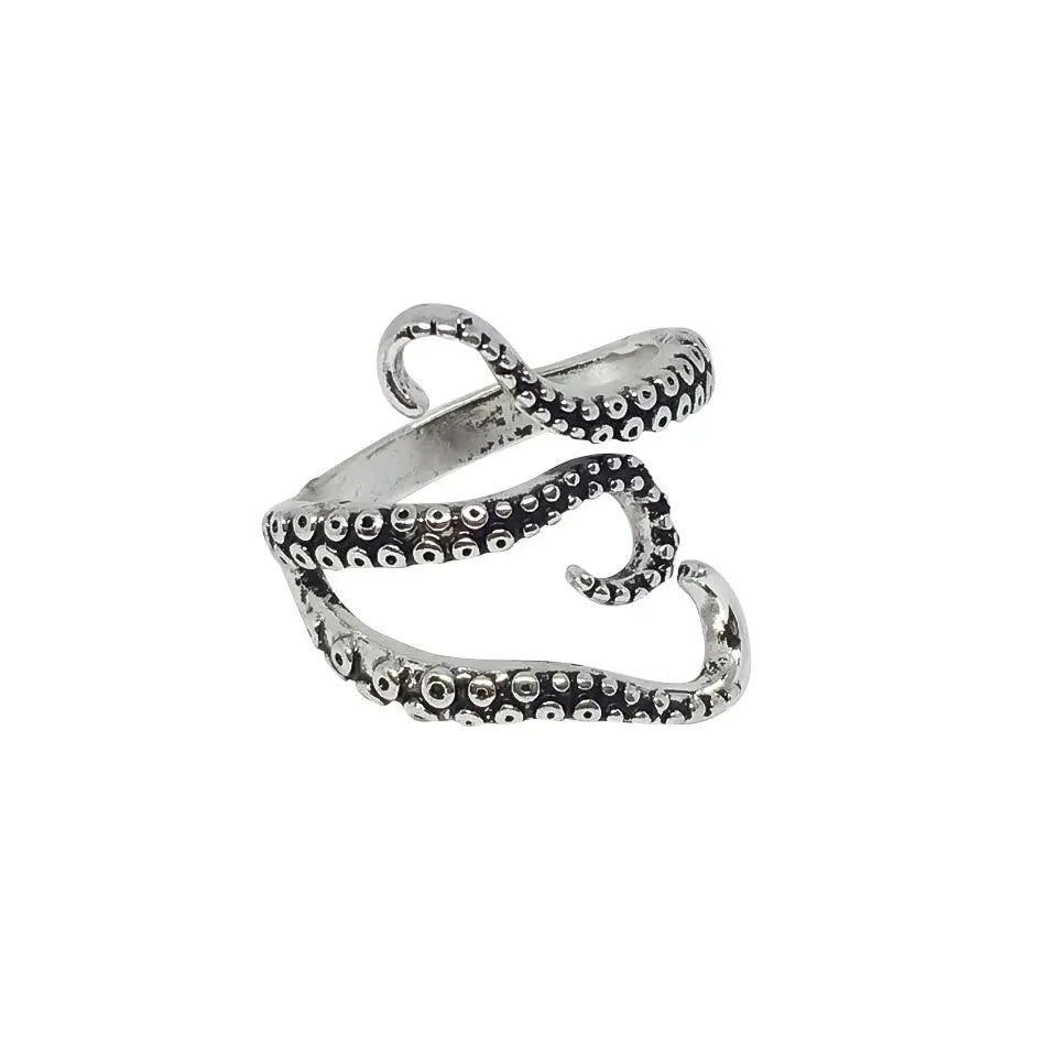 Octopus Tentacle Wraparound Ring-0