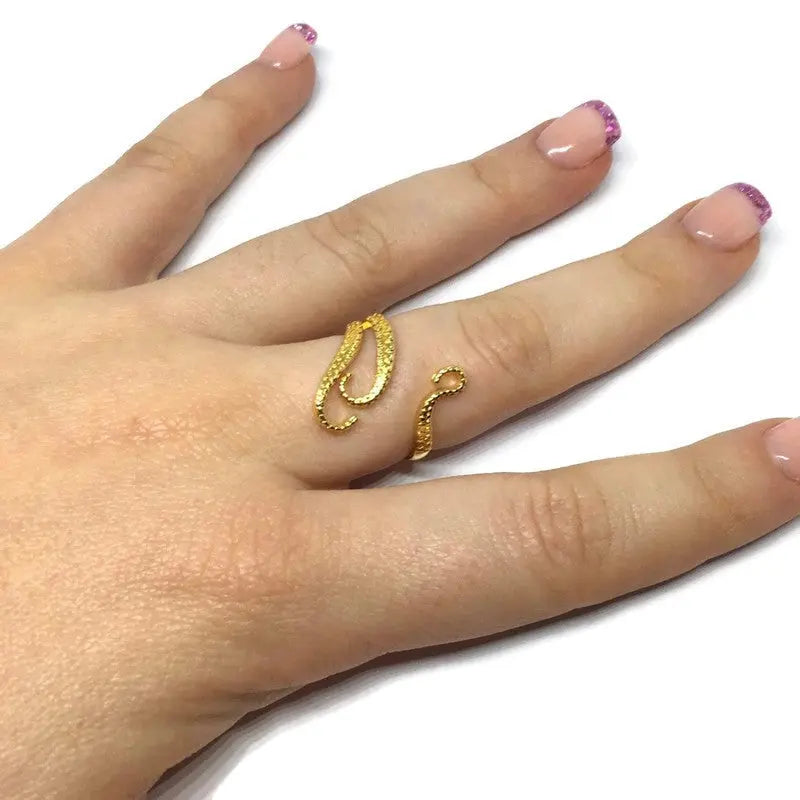 Octopus Tentacle Wraparound Ring-4