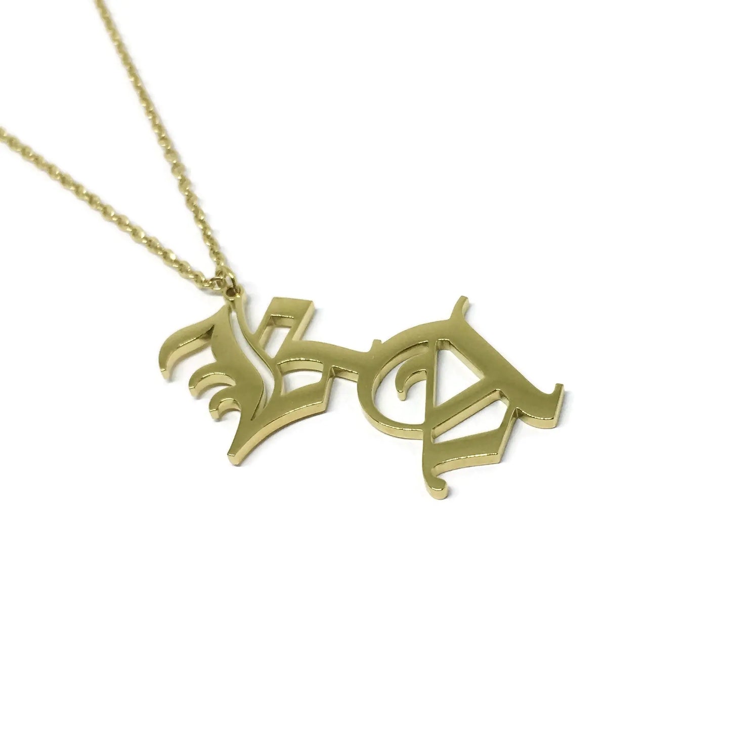 Old English Double-Initial Necklace-4