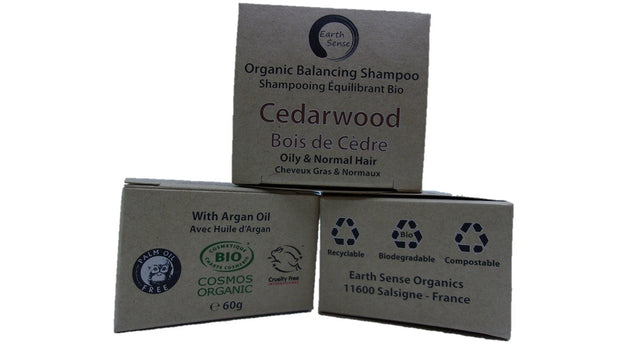Organic Certified Balancing Solid Shampoo - Cedarwood - Oily & All Hair Types 60g - Memoriex 