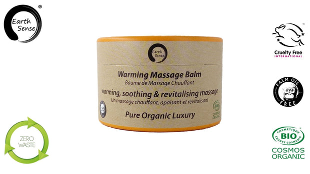 Organic Warming Massage Balm 100ml - For Face, hands, arms & whole body - Memoriex 