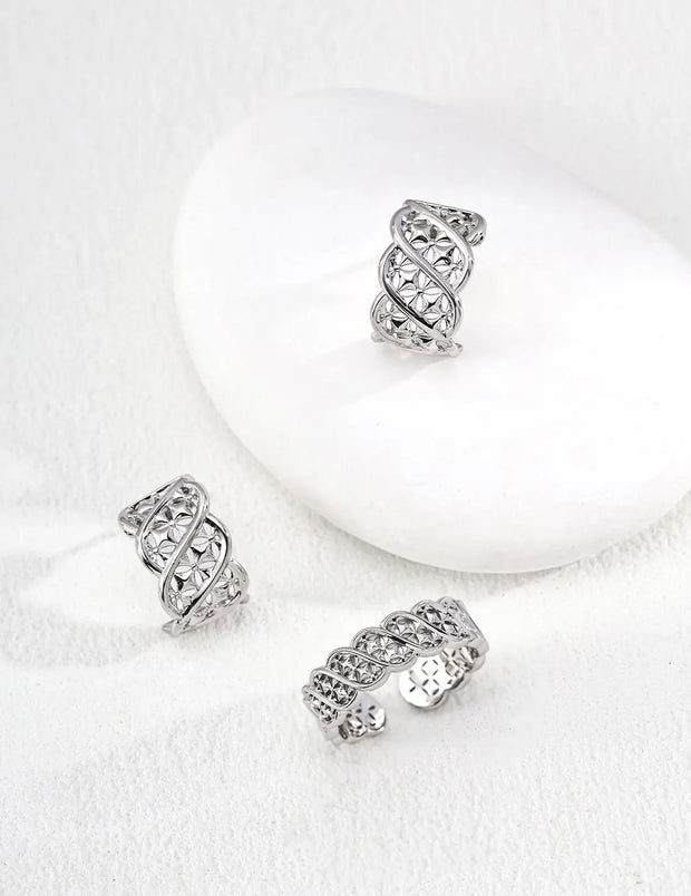 Oriental Totem Twist Adjustable Ring-4