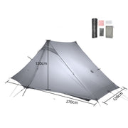 Outdoor Hiking Professional Poleless Tent Ultra-light 20D Double-sided Silicon Coated - Memoriex 