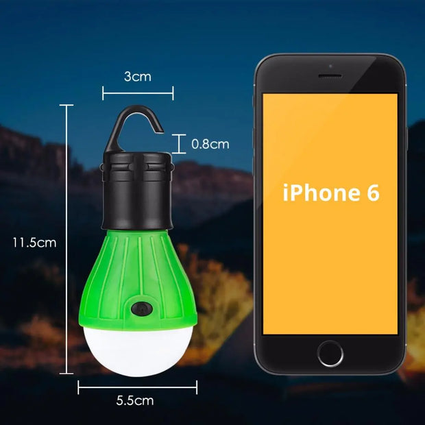 Outdoor Portable Hanging LED Camping Tent Light Bulb Fishing Lantern Lamp Torch 4 Colors Energy Saving - Memoriex 