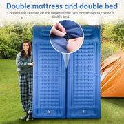 Outdoor thicken self-inflating camping mattress: ultralight, with built-in pump, ideal for travel, hiking, fishing. - Memoriex