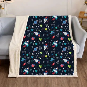 Outer Space Dog Blanket by The Dog Shack - Memoriex