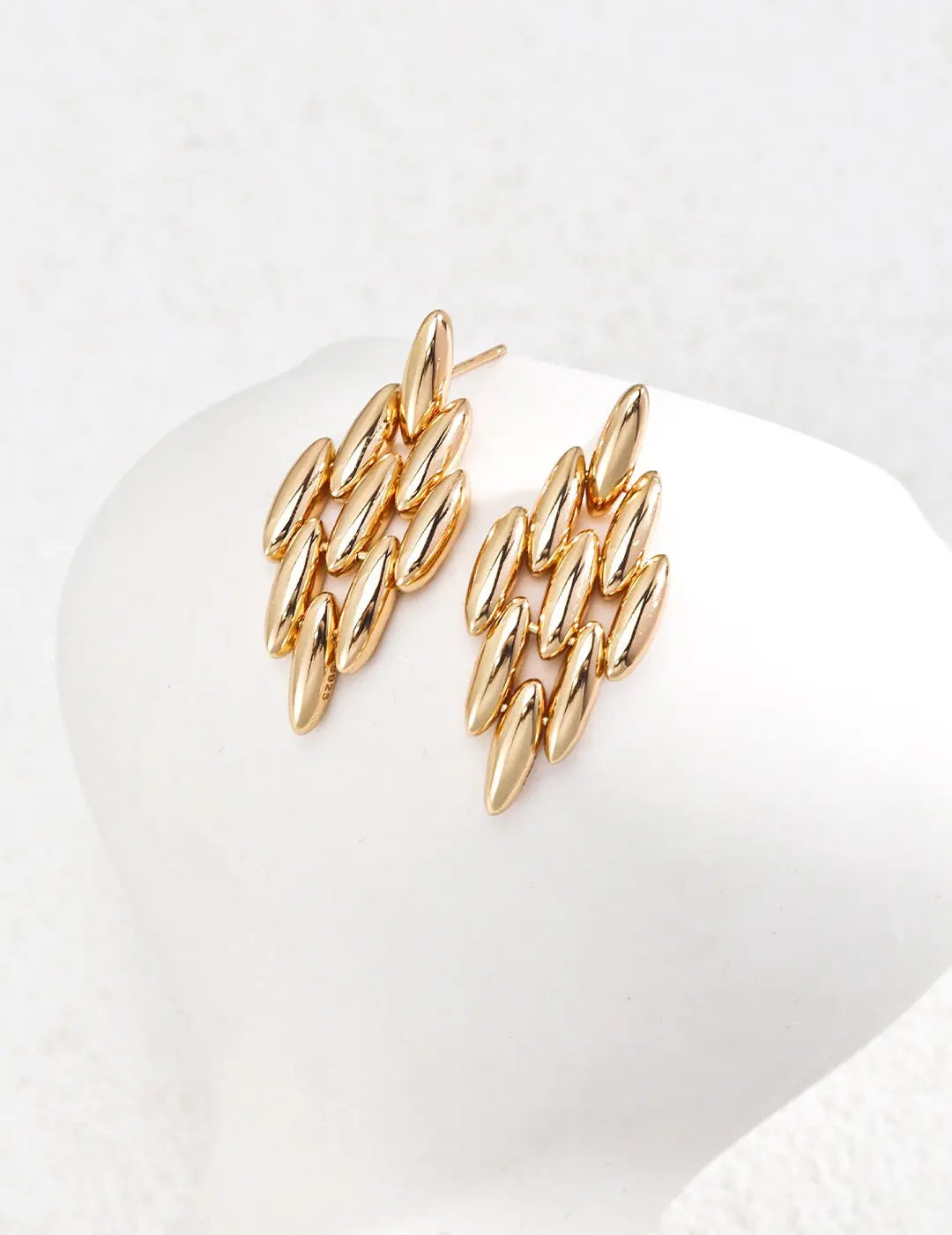 Oval Wheat Earrings - Memoriex