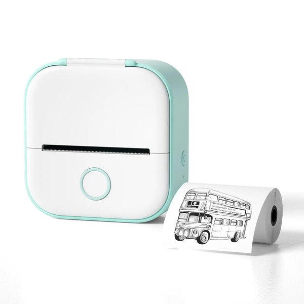 Overseas version T02 household wrong title mini pocket portable Bluetooth tag photo ledger thermal printer - Memoriex 