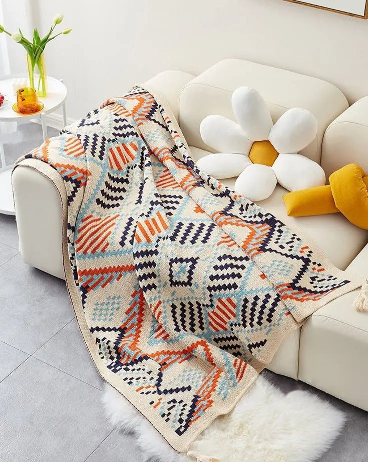 Oversize Cozy Boho Chic Throw Blanket-1