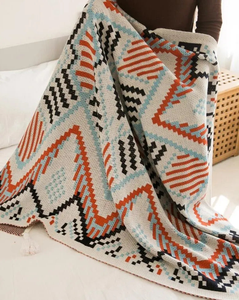 Oversize Cozy Boho Chic Throw Blanket-2