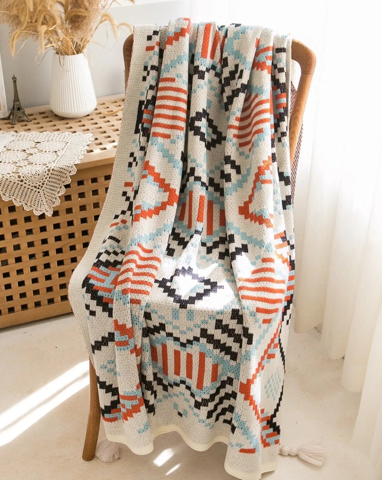 Oversize Cozy Boho Chic Throw Blanket-3