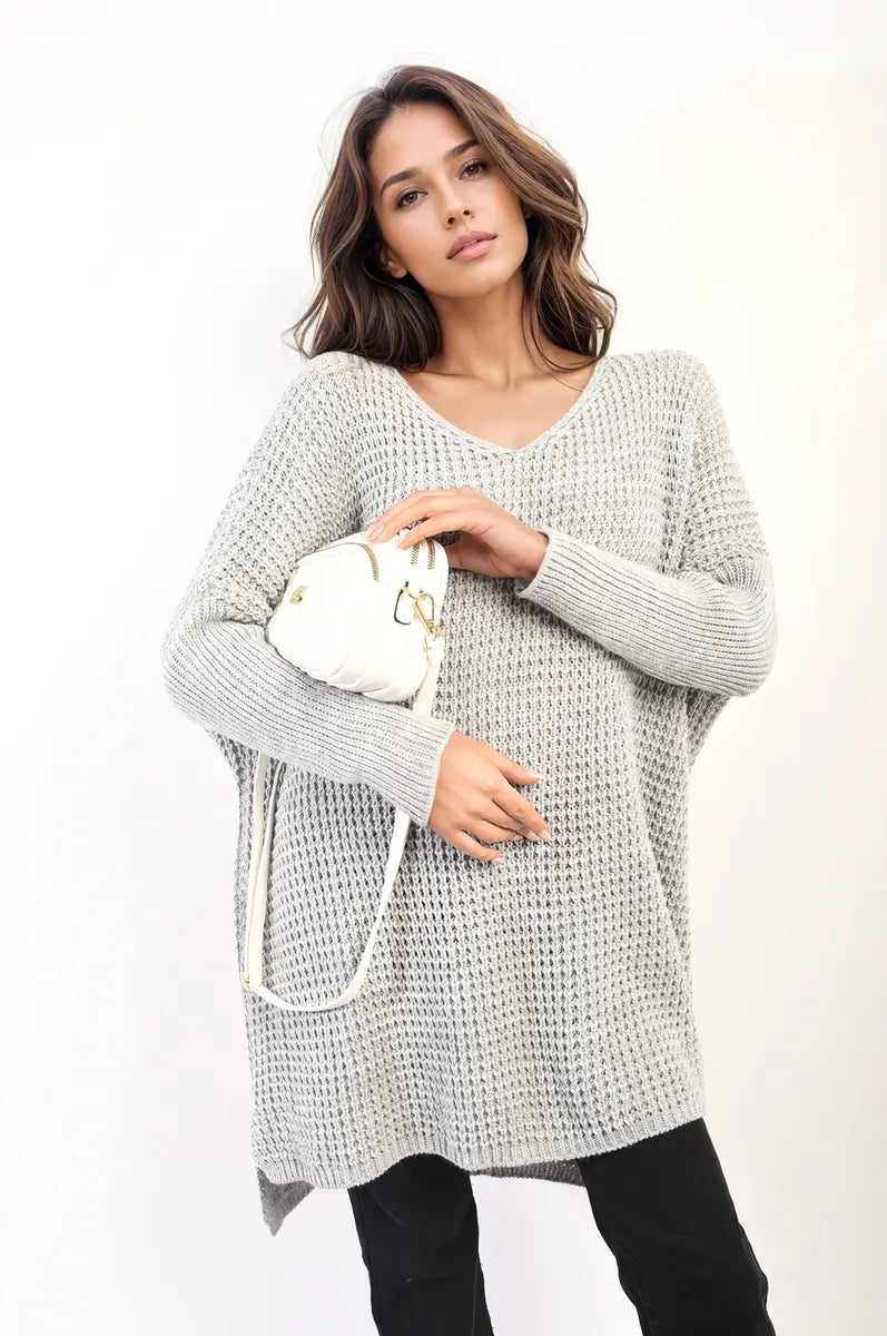 Oversized Chunky Knitted Jumper - Memoriex 