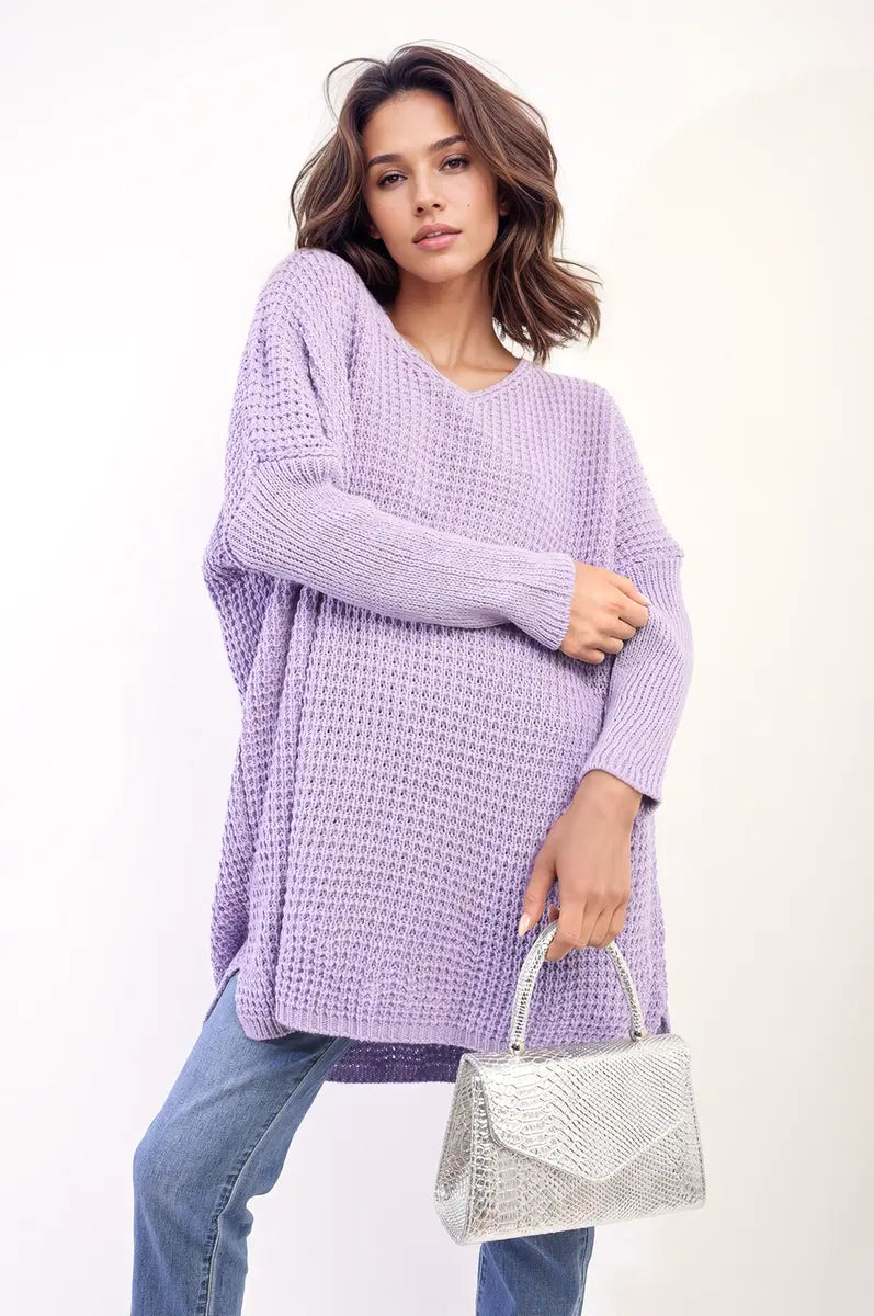 Oversized Chunky Knitted Jumper - Memoriex 