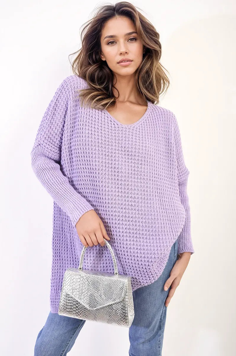 Oversized Chunky Knitted Jumper - Memoriex 