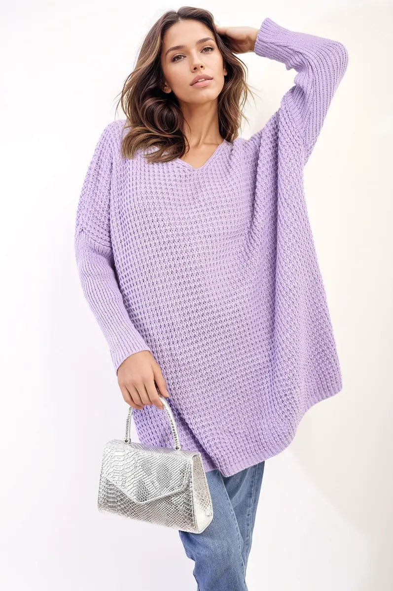 Oversized Chunky Knitted Jumper - Memoriex 