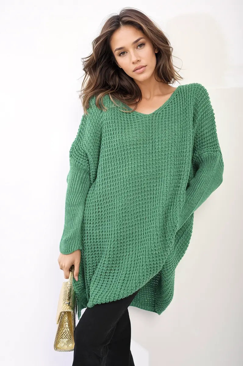 Oversized Chunky Knitted Jumper - Memoriex 