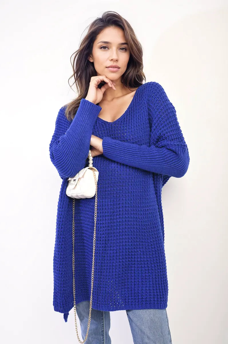 Oversized Chunky Knitted Jumper - Memoriex 