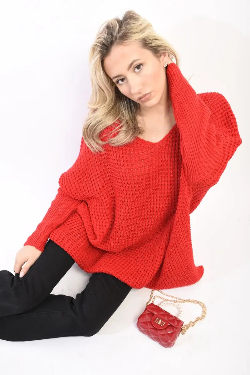 Oversized Chunky Knitted Jumper - Memoriex 