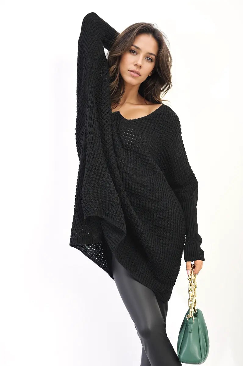 Oversized Chunky Knitted Jumper - Memoriex 